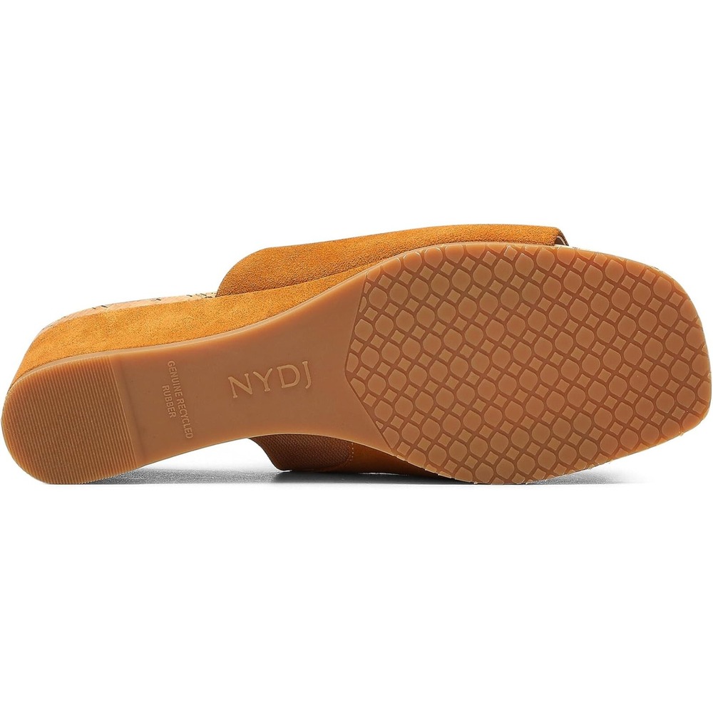 NYDJ Claudine Wedge Heel Mule in Cognac Size 6 NEW IN BOX $99 - Picture 7 of 8